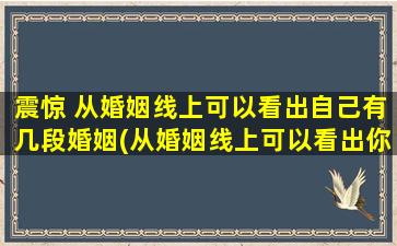 震惊 从婚姻线上可以看出自己有几段婚姻(从婚姻线上可以看出你的婚姻次数，扒出来有些人震惊！)